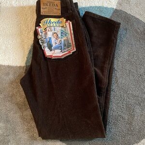 NEW, Vintage Ikeda Women’s Easy Fit Corduroy Pants. Rare 30x32